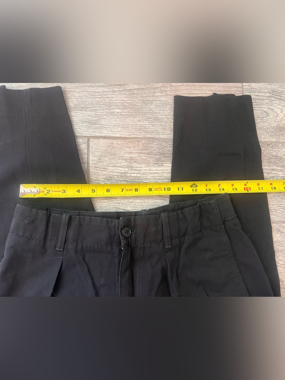 AYR Black High-Rise Straight-Leg Trousers - Picture 5 of 9